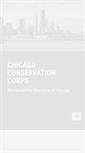 Mobile Screenshot of chicagoconservationcorps.org